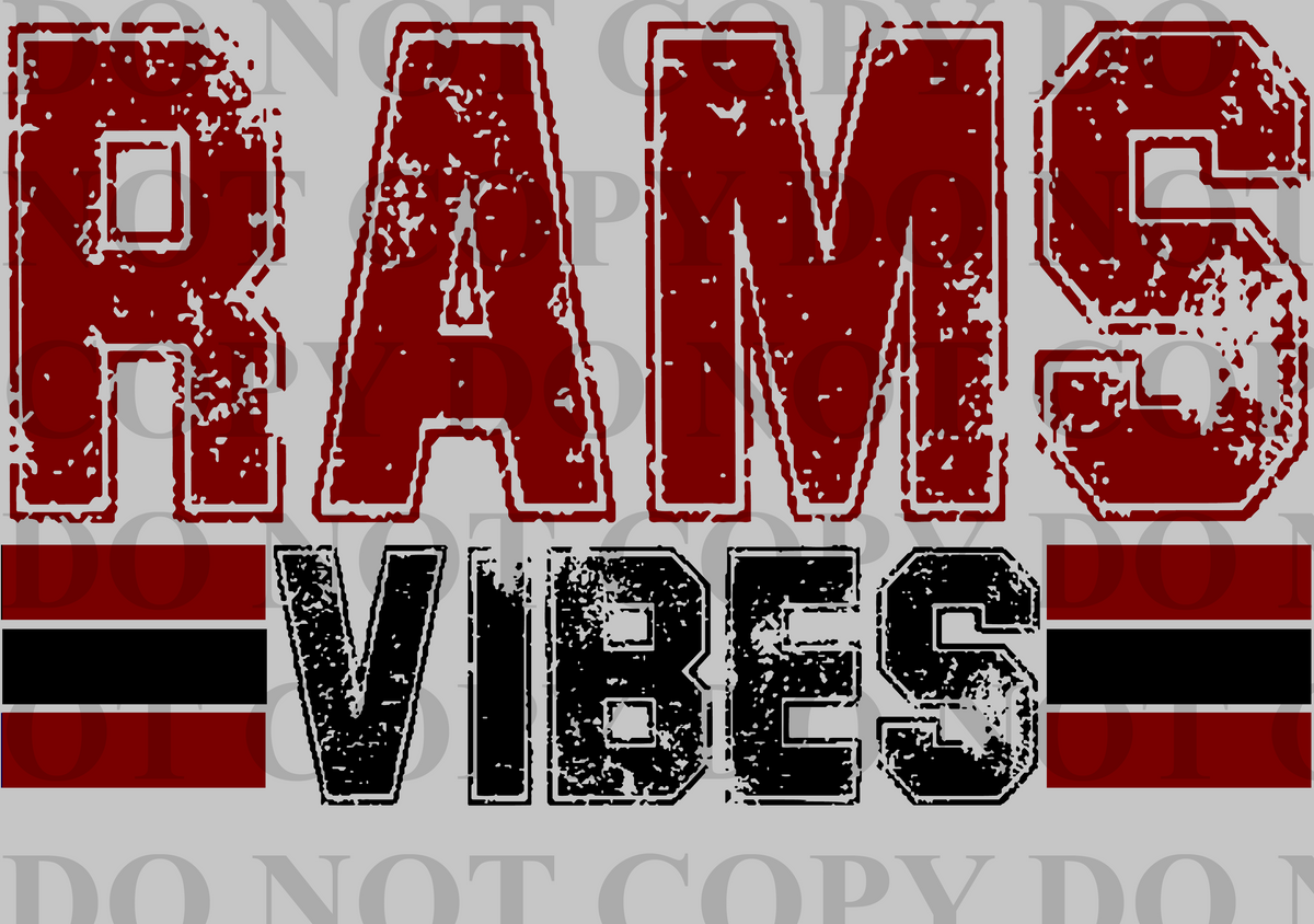 Rams Vibes Maroon Black Dd – Red Rock Design Co