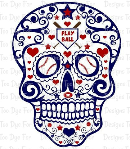 Baseball Skull Svg 